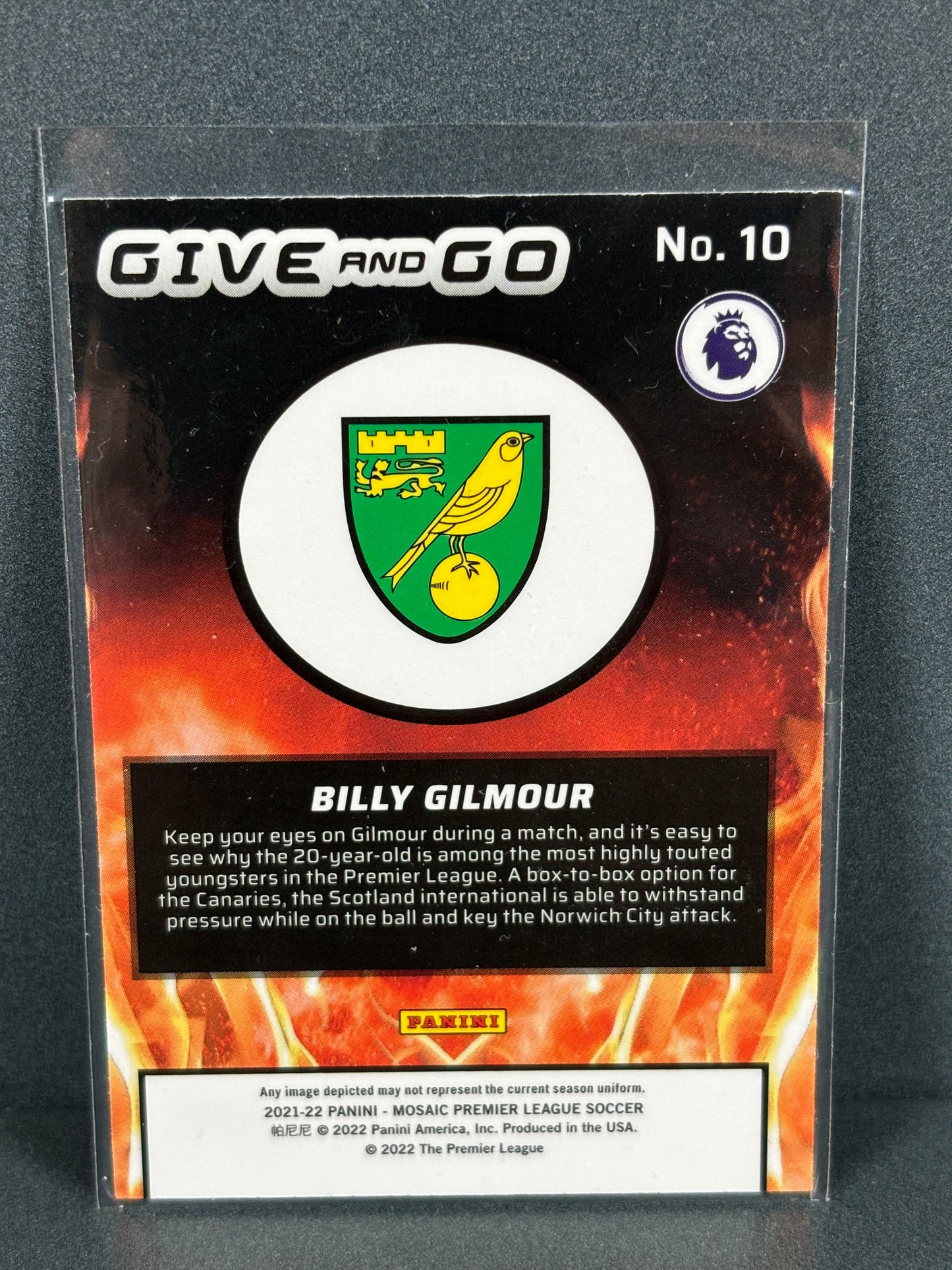 Panini Mosaic Give And Go Silver Mosaic #10 Billy Gilmour 2021/22
