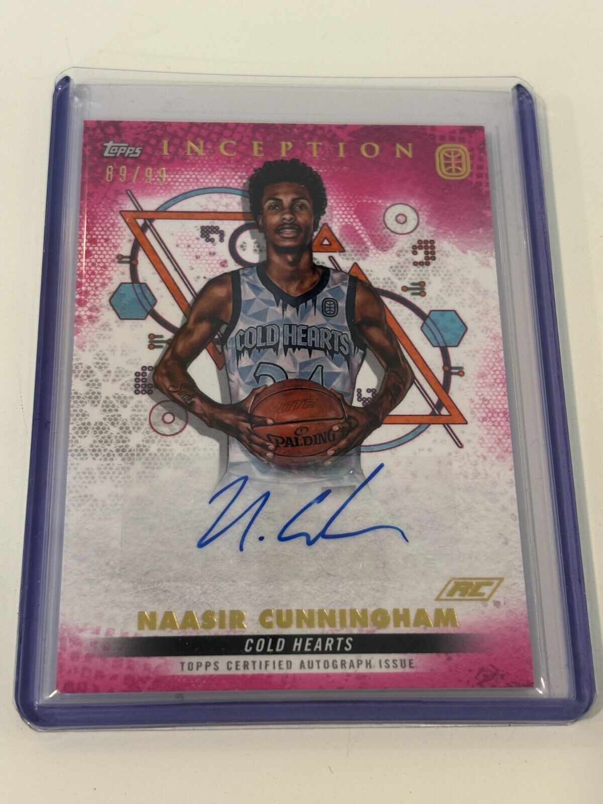 Topps Inception OTE Naasir Cunningham Autograph Auto Magenta /99 IANC4
