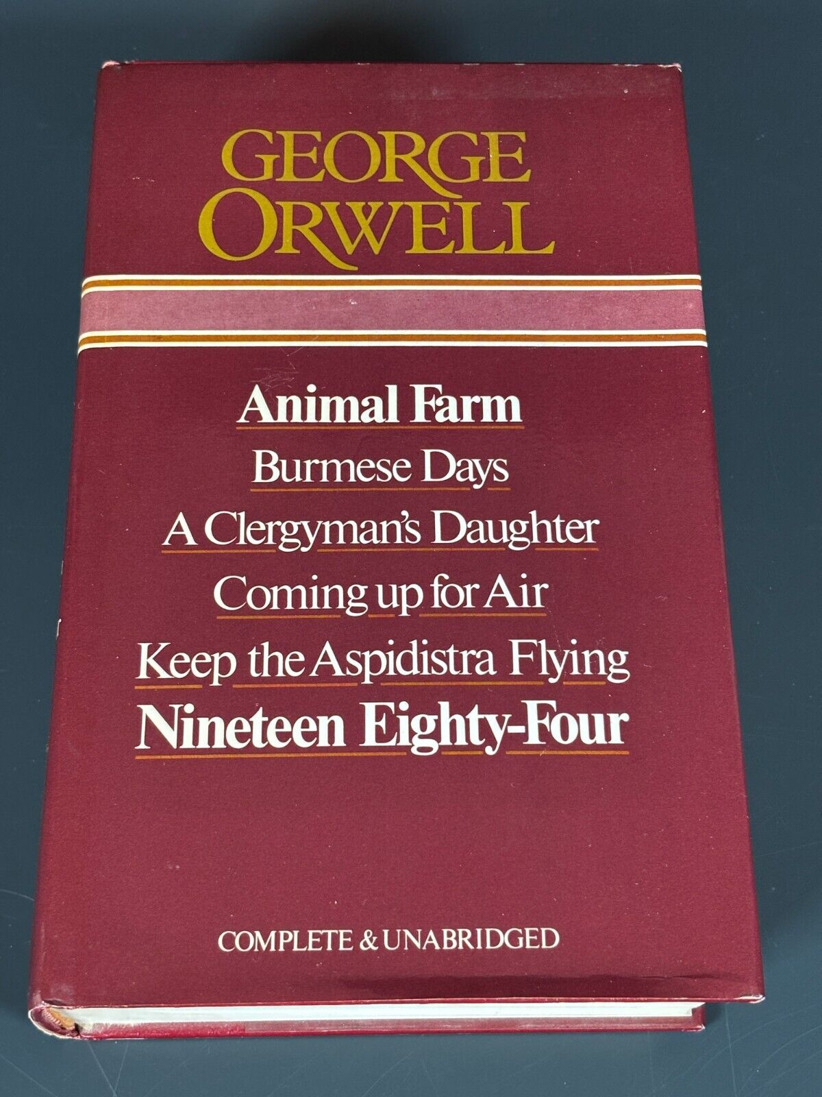George Orwell - Complete and Unabridged, 6 books in 1 Book Club Associates 1980