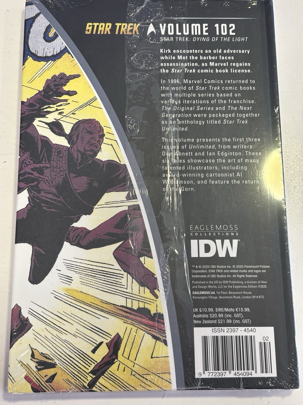 EAGLEMOSS STAR TREK GRAPHIC NOVEL COLLECTION BOOK VOLUME 102 DYING OF THE LIGHT