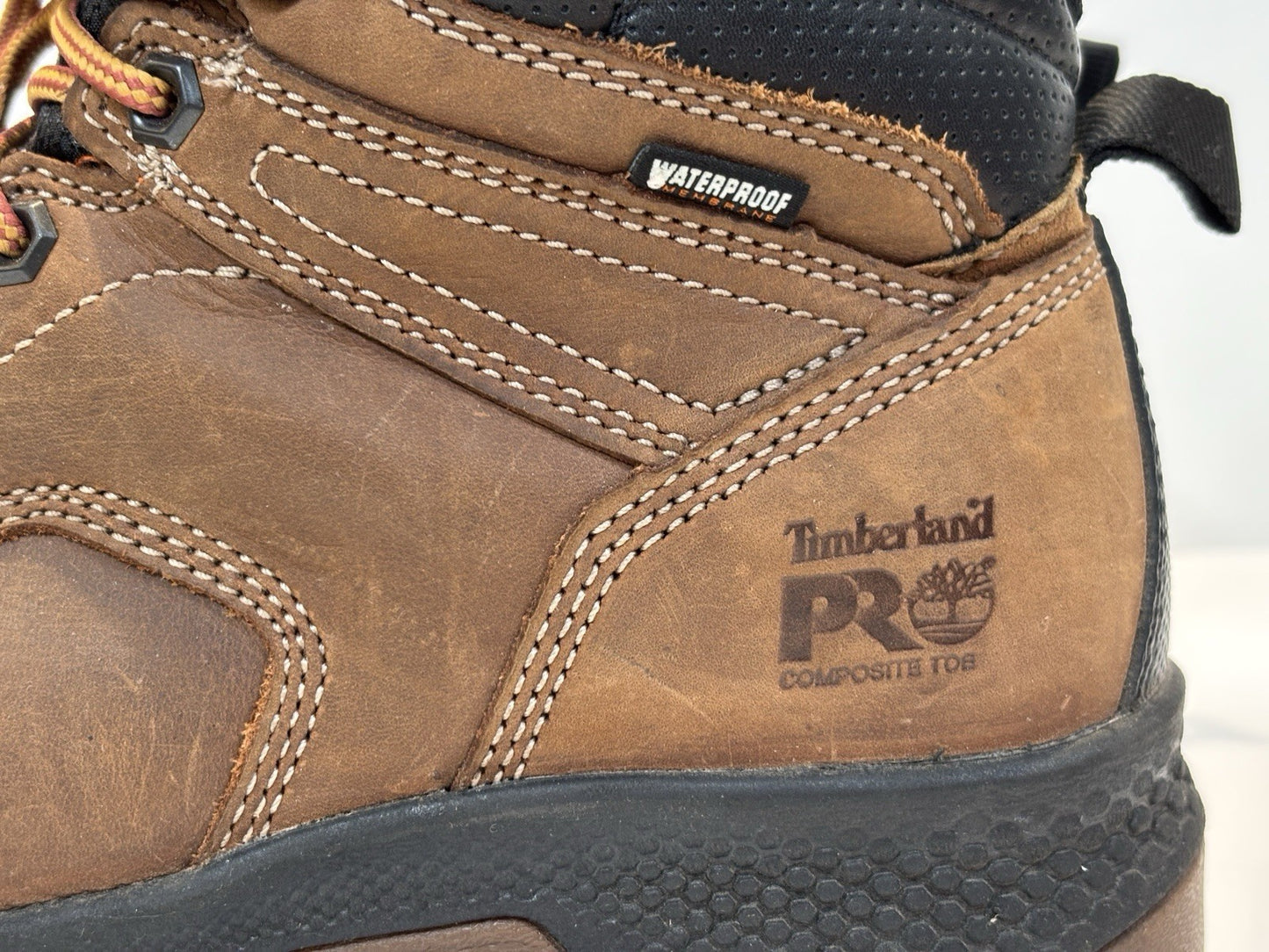 Timberland Men's Pro Iconic Safety Boot - Brown Size UK 6