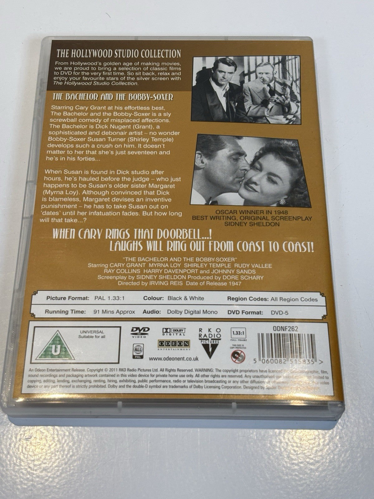 The Bachelor and the Bobby-Soxer - BRITISCHE DVD (kein dt. Ton, ohne Untertitel)