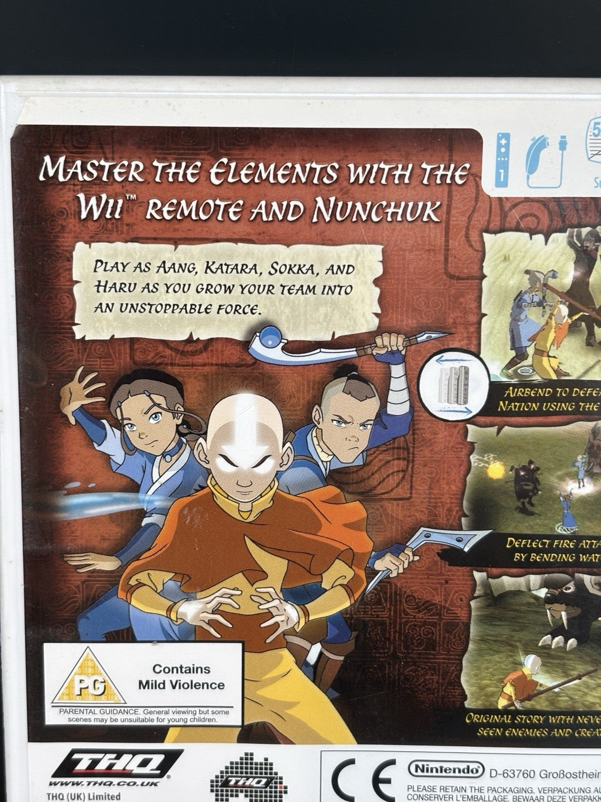Avatar: The Legend of Aang (Nintendo Wii, 2007) - Game With Manual