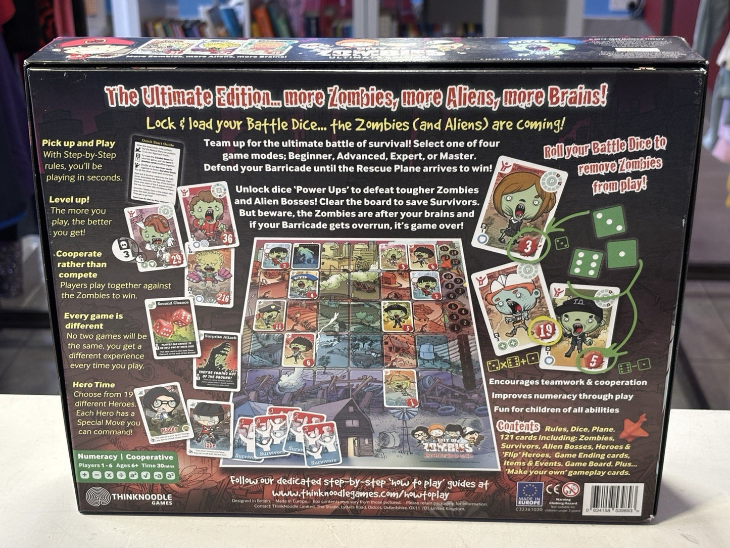 City Of Zombies Ultimate Edition Educational Numeracy Board Game