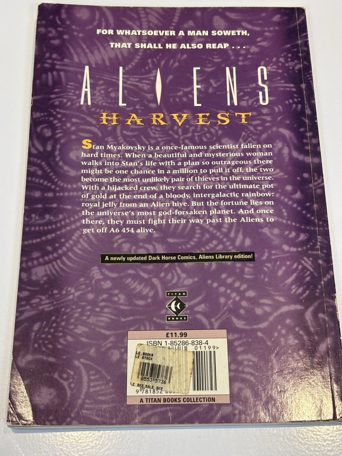 Aliens : Harvest (Dark Horse Comics, 1998)