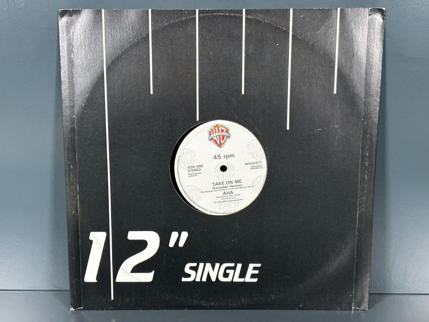 a-ha – Take On Me (Extended Version) 12” Vinyl Synth-Pop 1985 W9006(T)