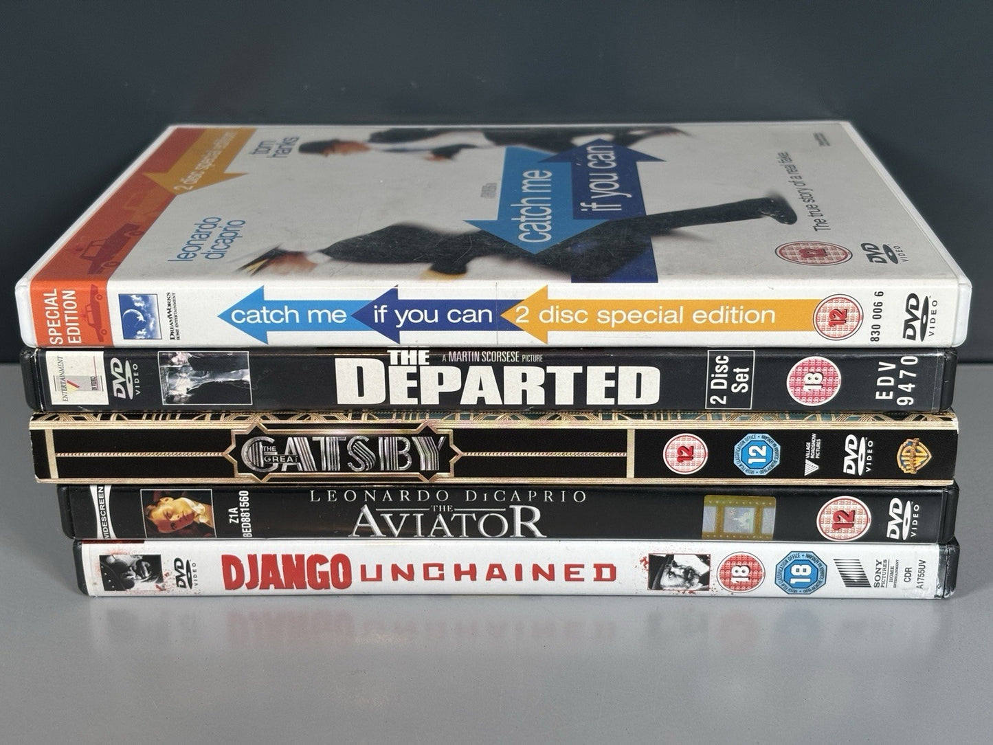 5 x Leonardo Dicaprio Dvd Film Bundle