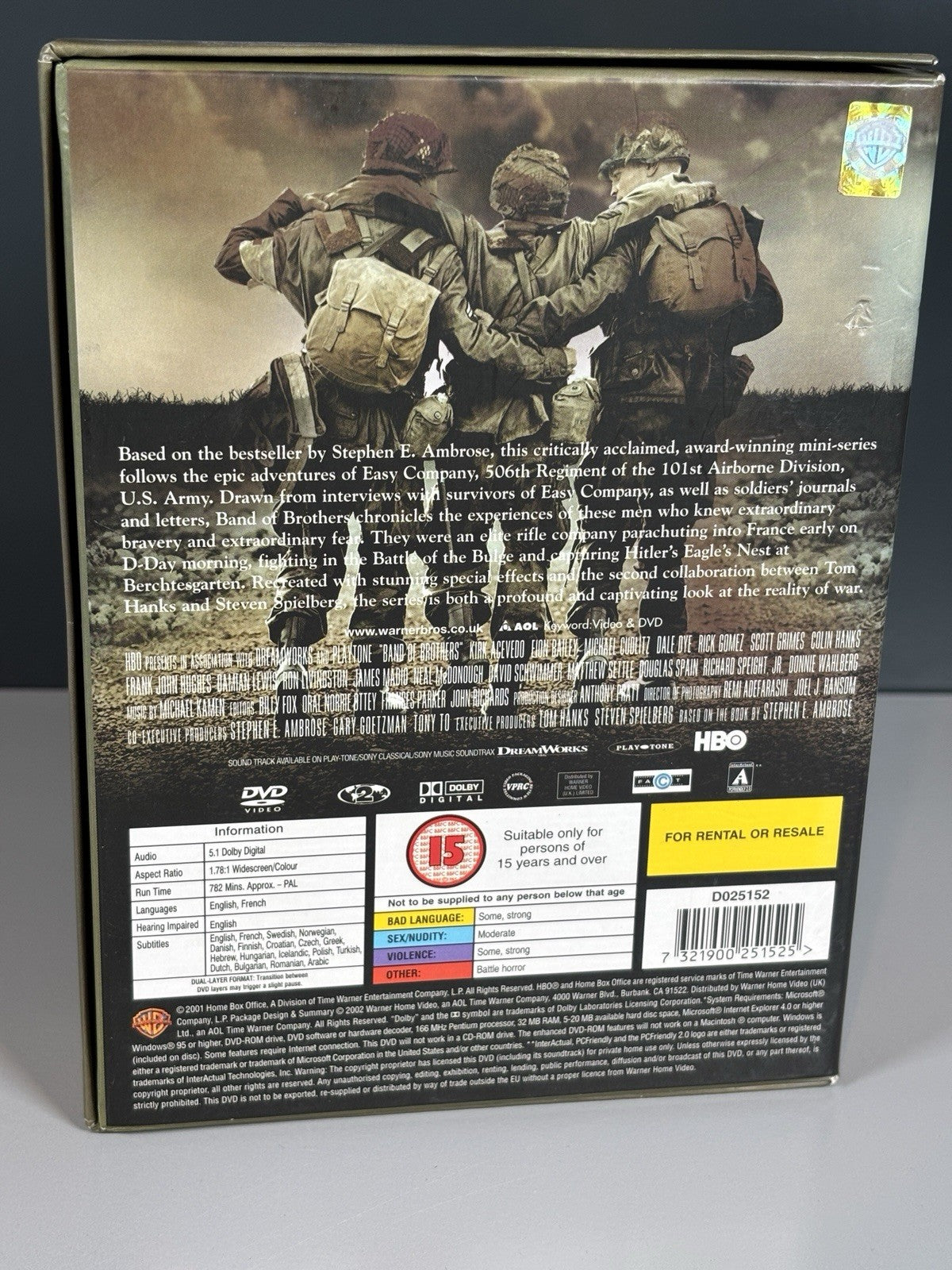 BAND OF BROTHERS Complete Series Commemorative Gift Set X 6 Discs CG P21