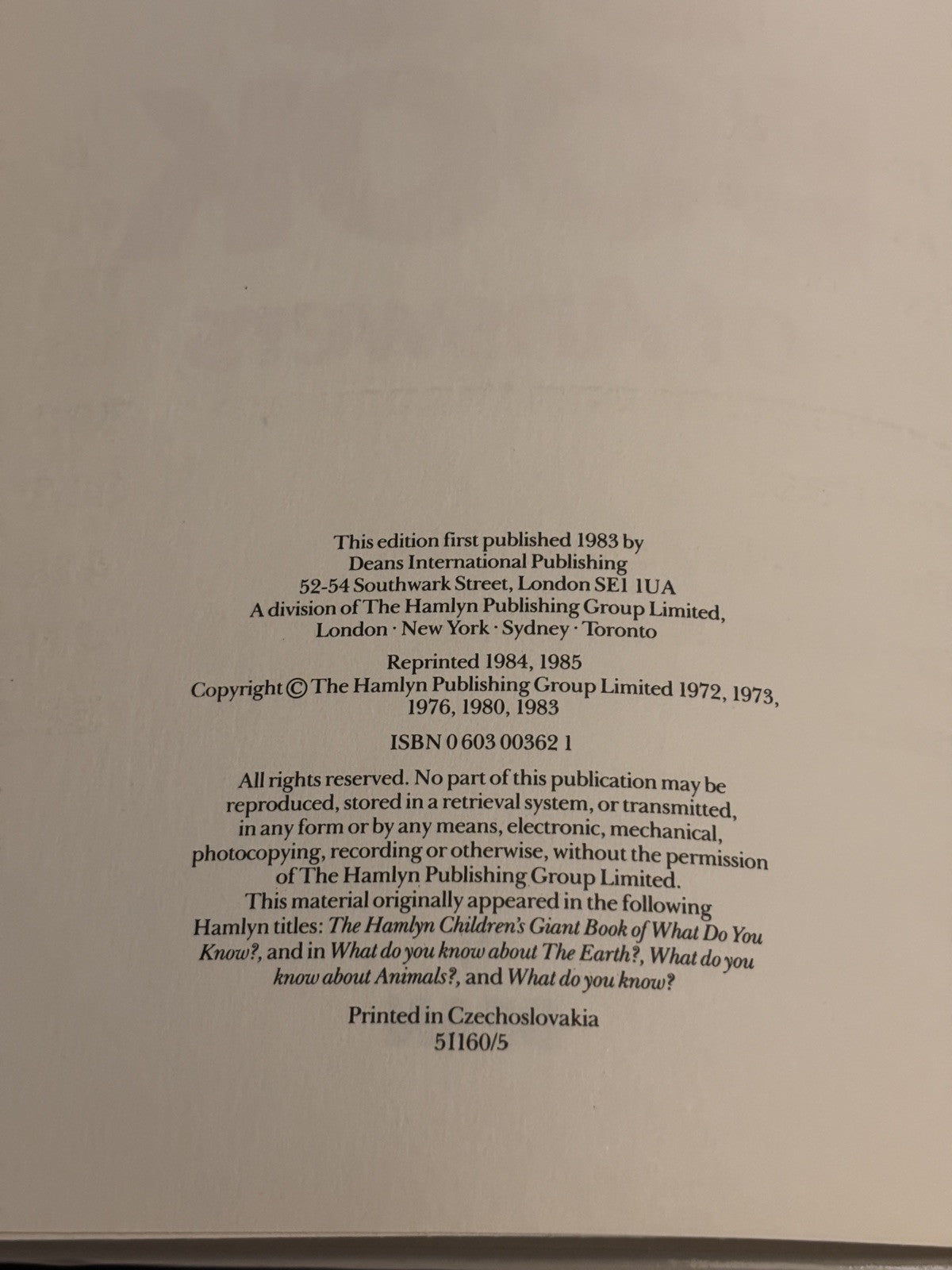 Dean's Big Book of Answers