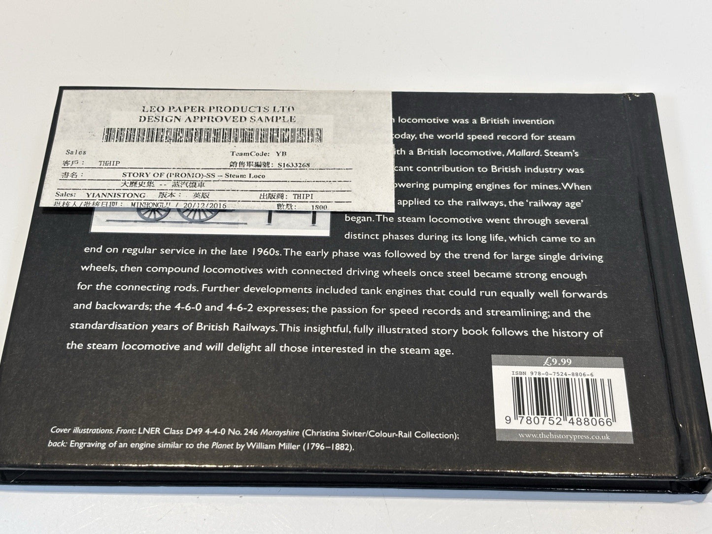 DESIGN APPROVED SAMPLE The Steam Locomotive Story By David Wragg