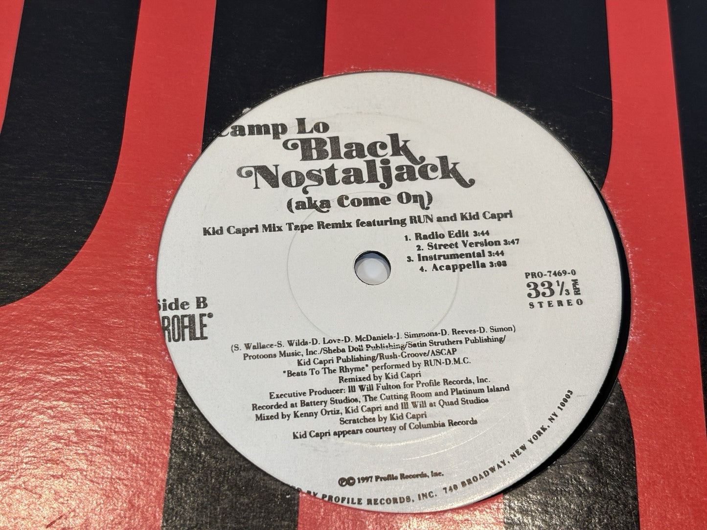 Camp Lo Black Nostaljack (Aka Come On) 1997 OG Profile Vinyl