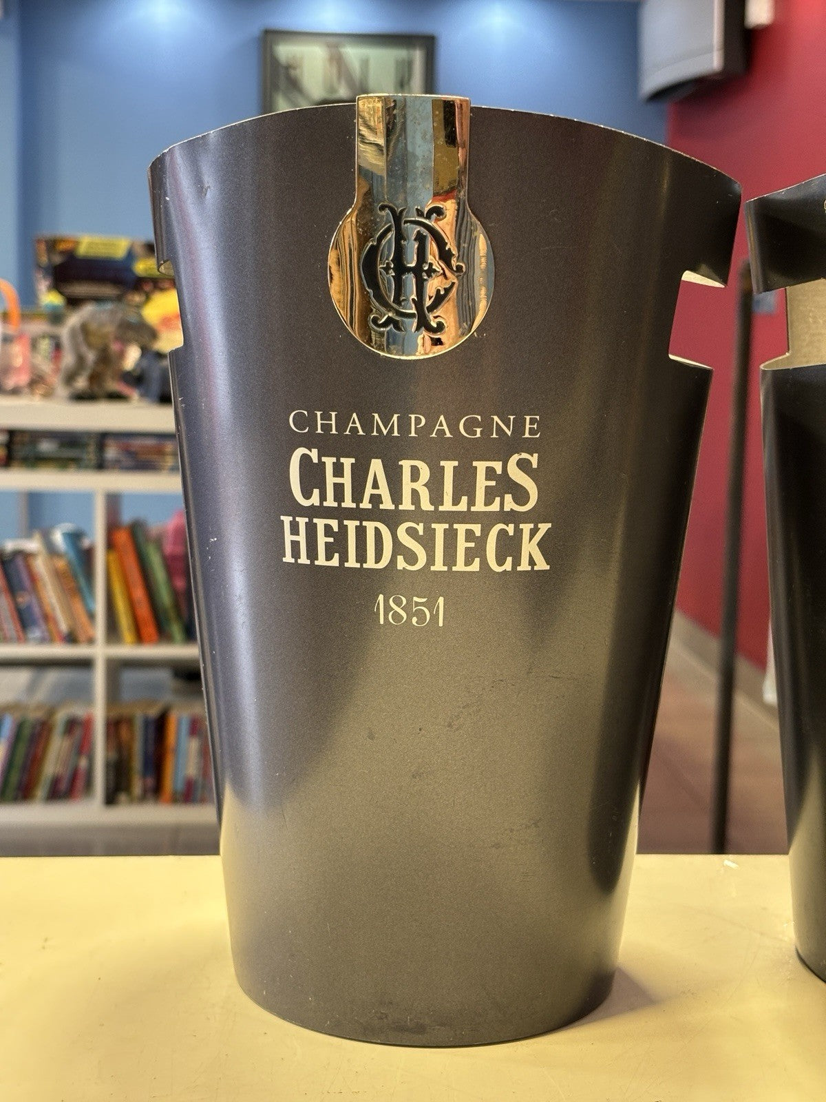 2x Champagne Ice Bucket Charles Heidsieck French Aluminium Rare