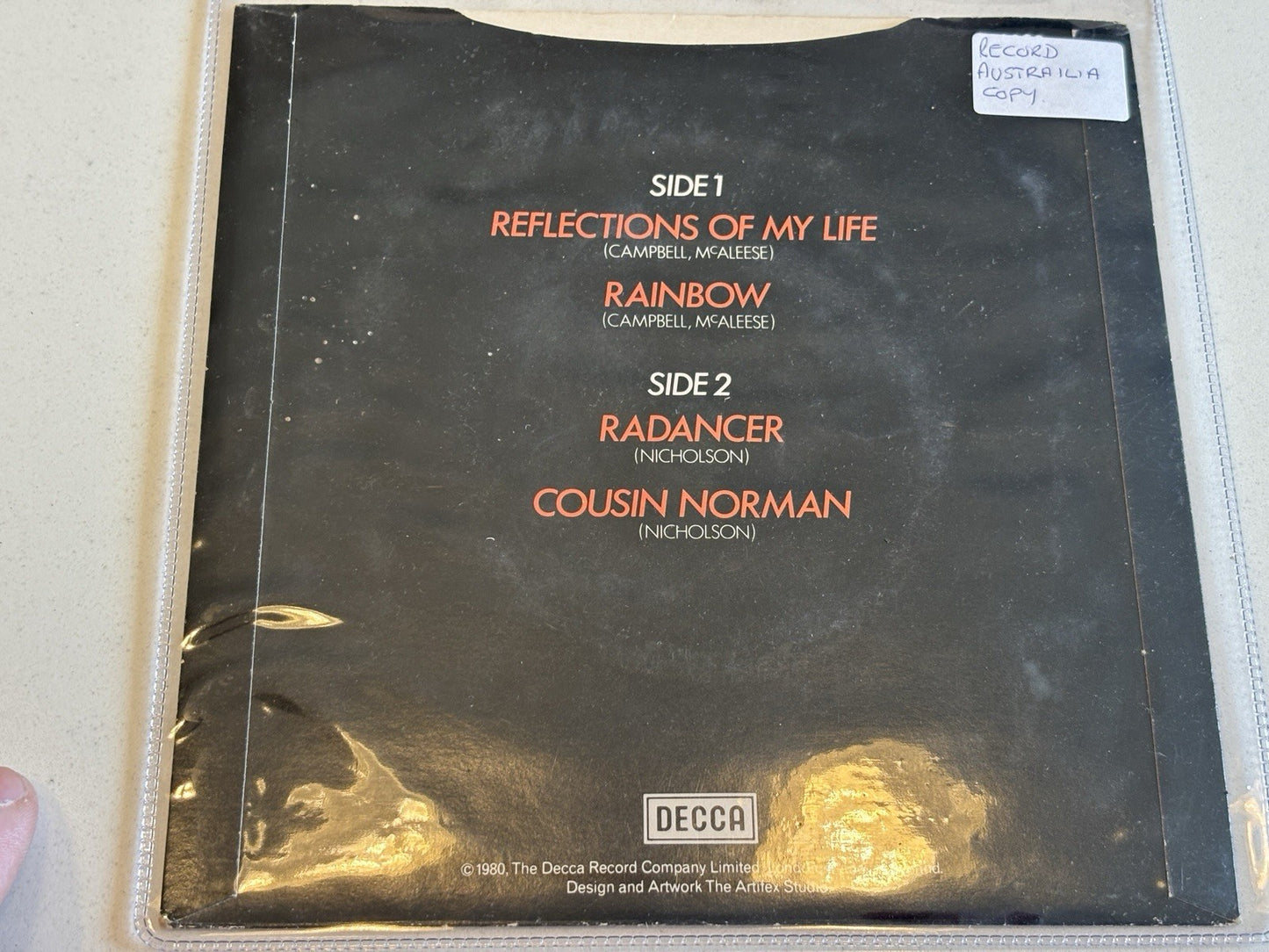 The Marmalade's Reflections of My Life 7inch Vinyl Record