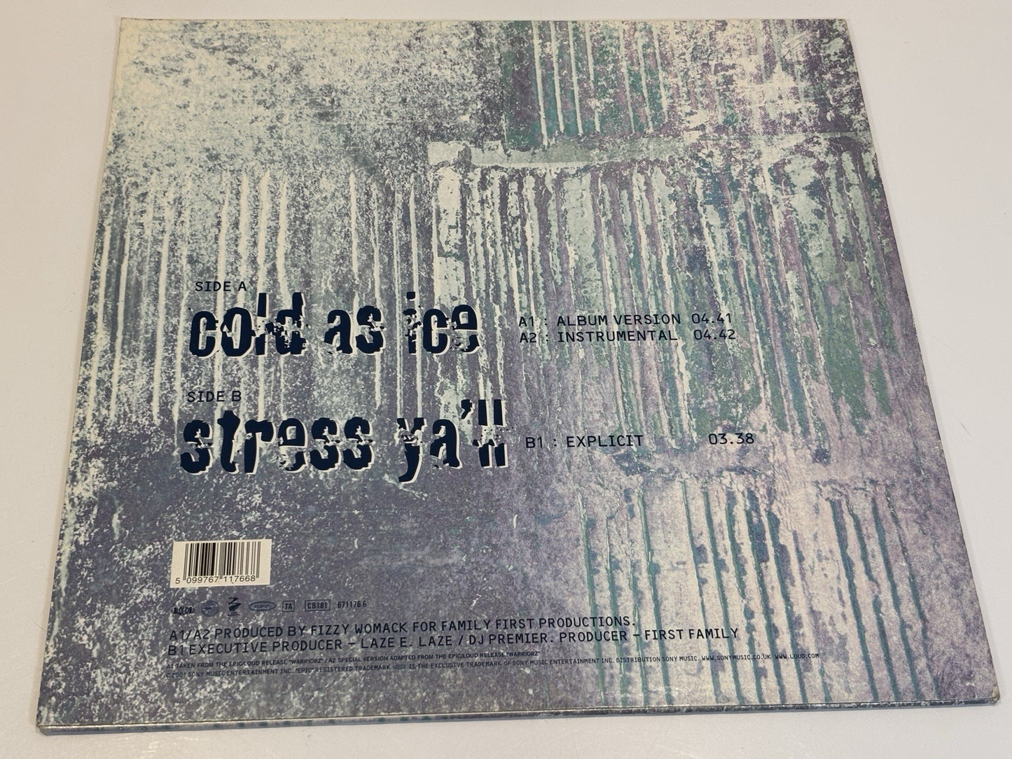 M.O.P (Mash Out Posse) Cold As Ice 12 inch Vinyl