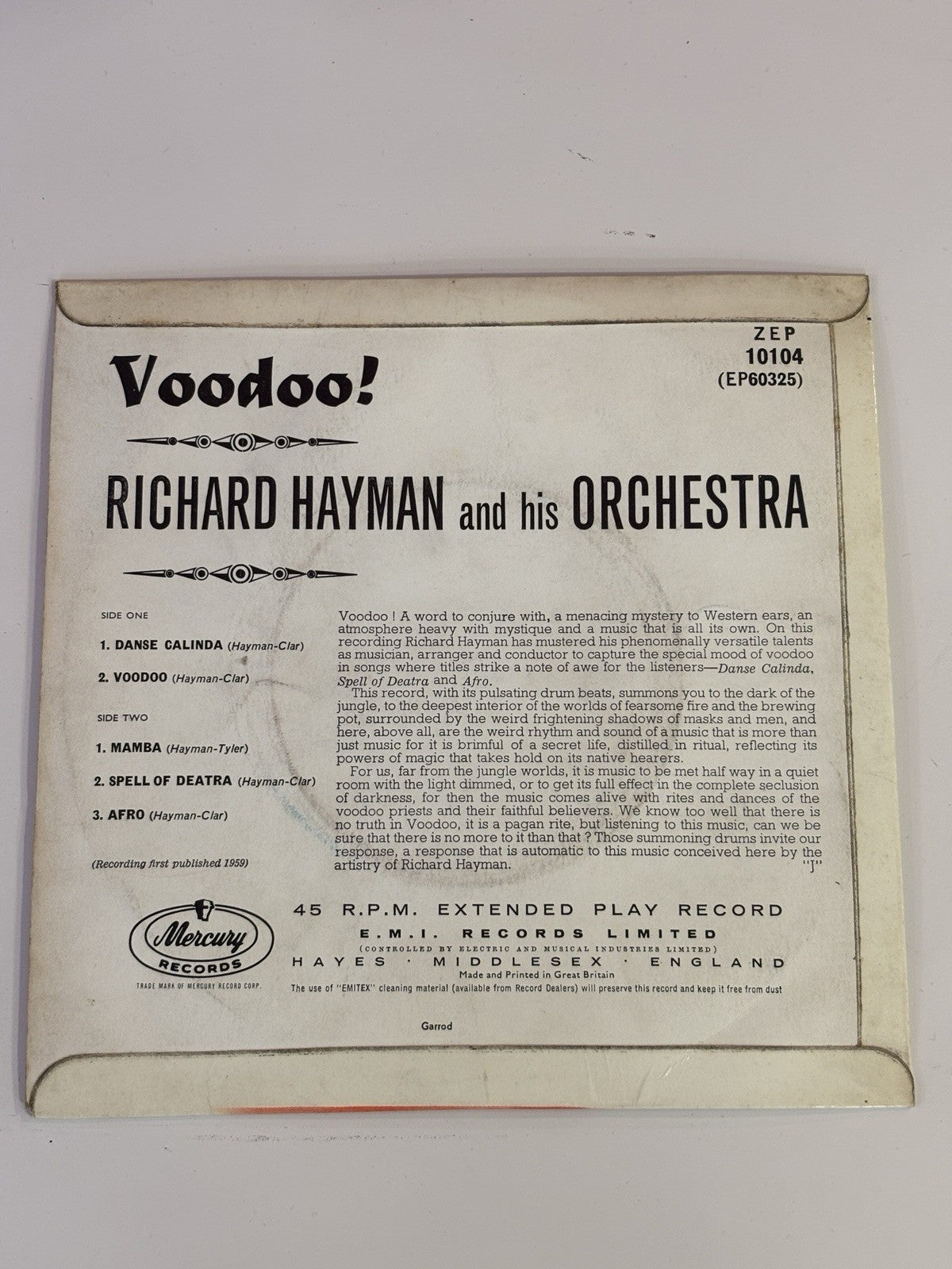 Voodoo Richard Hayman 7”