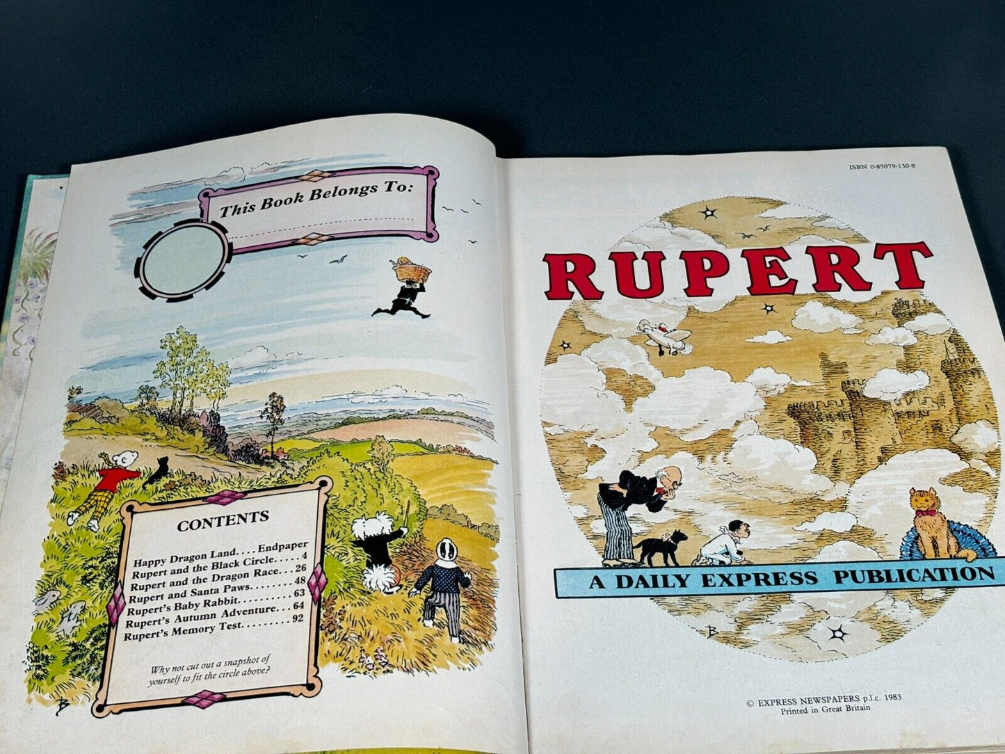 VINTAGE RUPERT THE BEAR THE DAILY EXPRESS ANNUAL 1983 BOOK