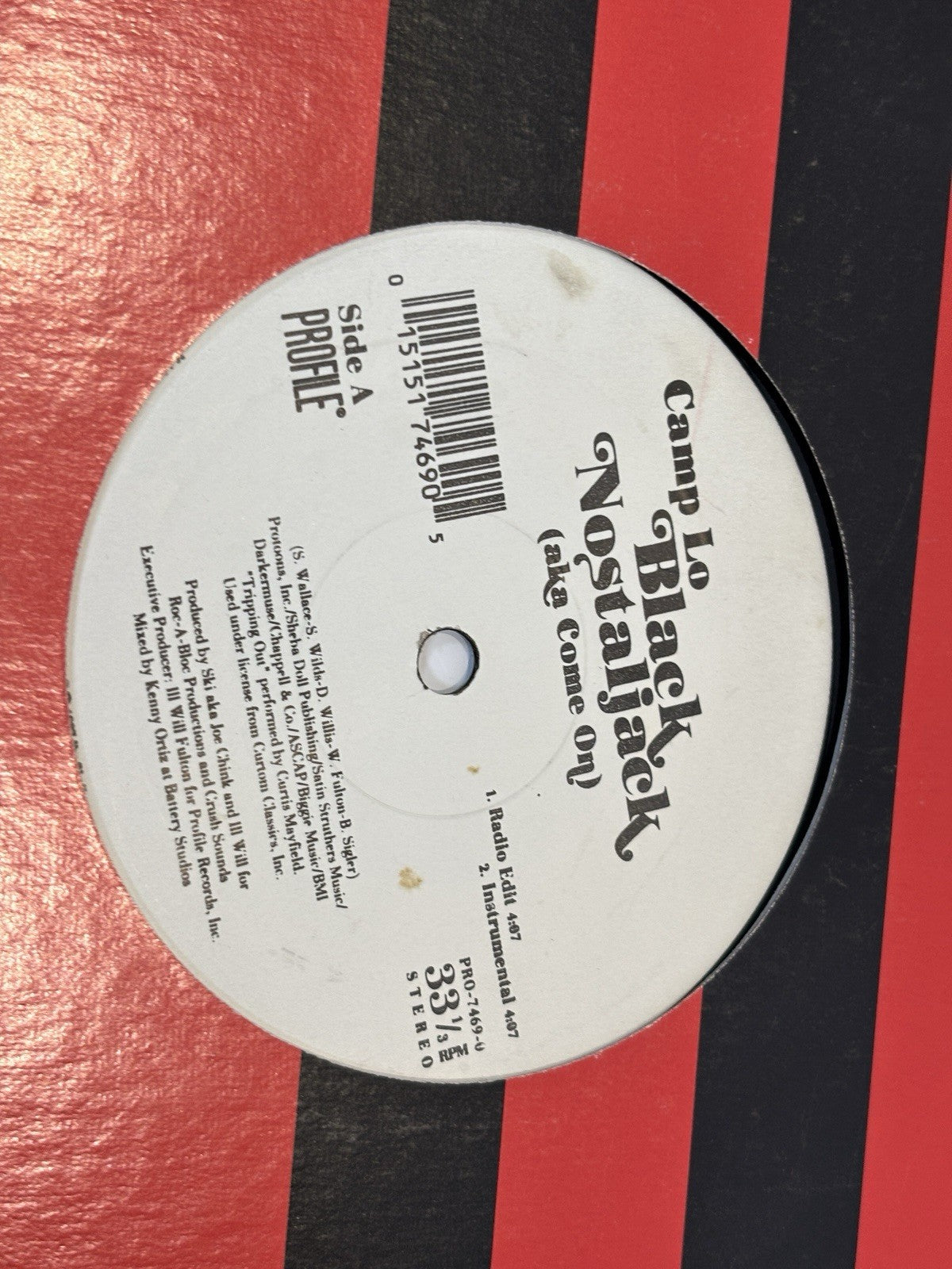 Camp Lo Black Nostaljack (Aka Come On) 1997 OG Profile Vinyl