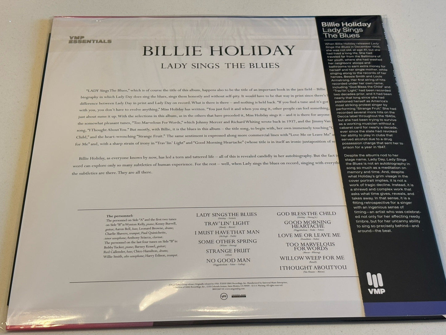 Billie Holiday Lady Sings the Blues Vinyl Me Please Light Blue Coloured Vinyl