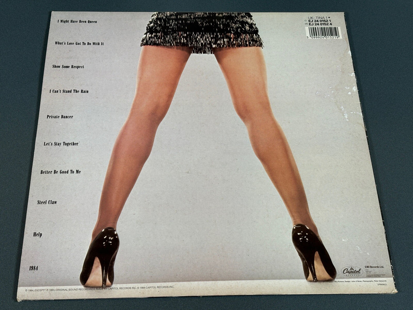 TINA TURNER private dancer, vinyl & inner