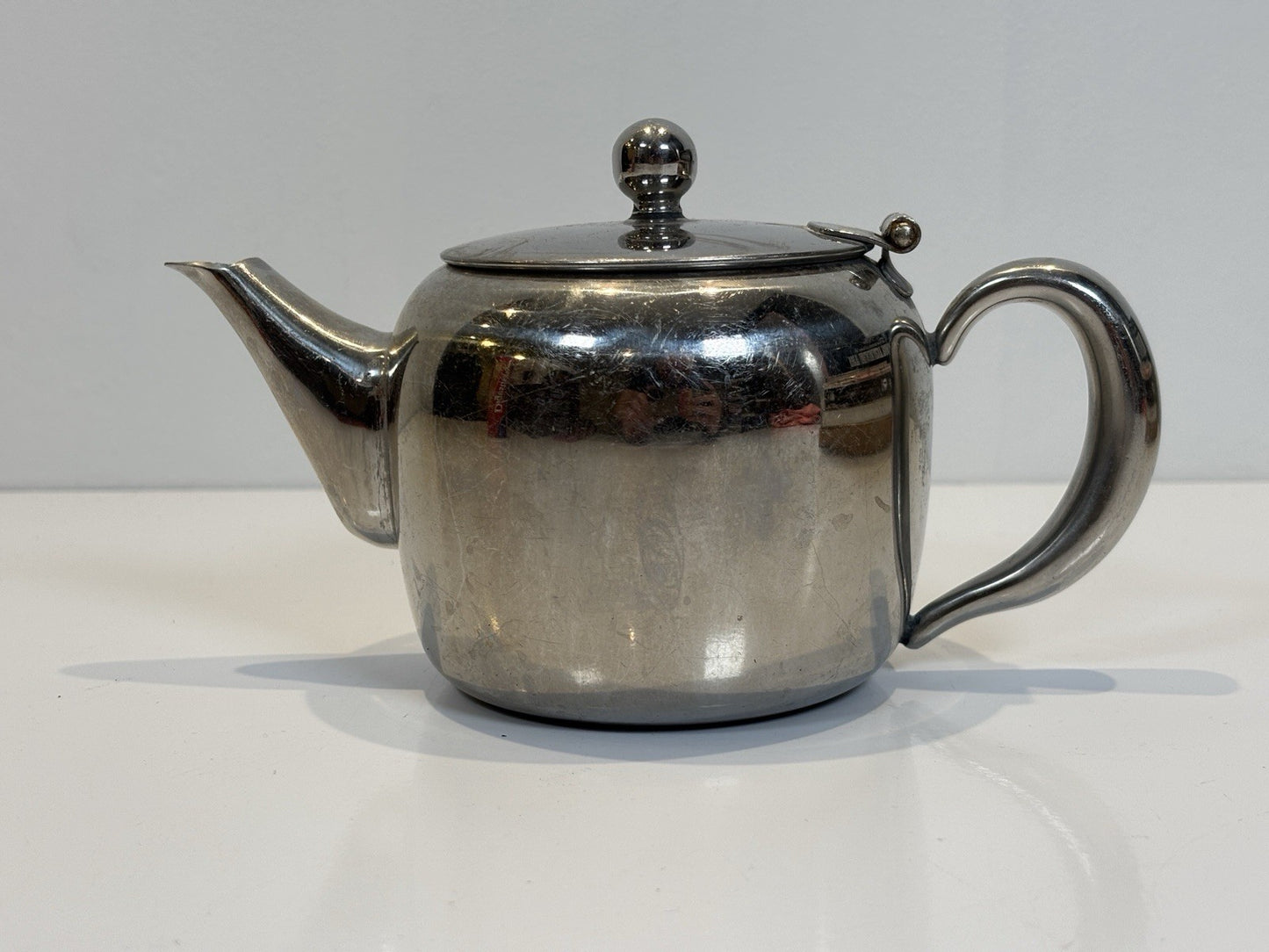 Stainless Steel Small Teapot, Vintage 18/8, One Cup