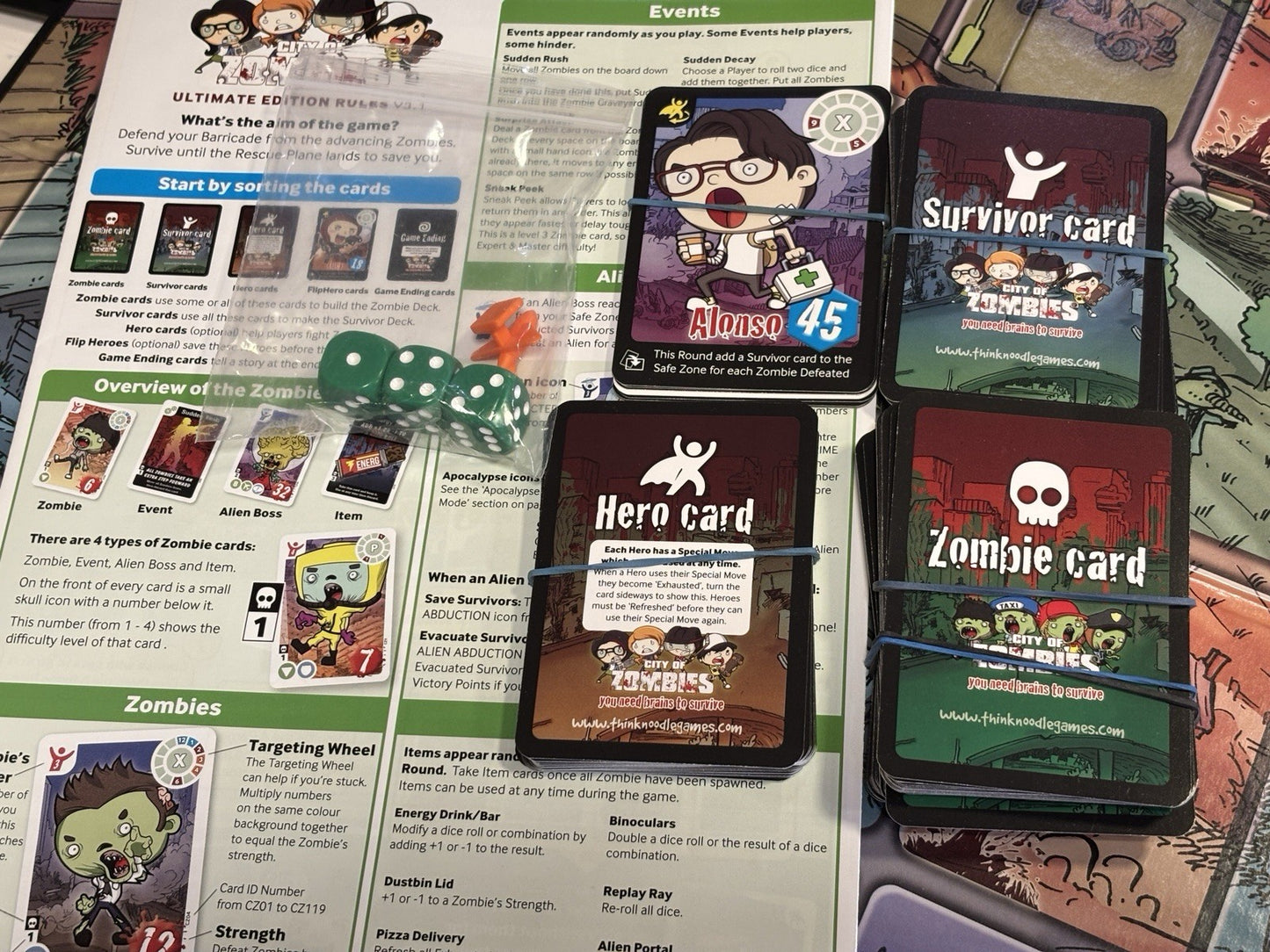 City Of Zombies Ultimate Edition Educational Numeracy Board Game