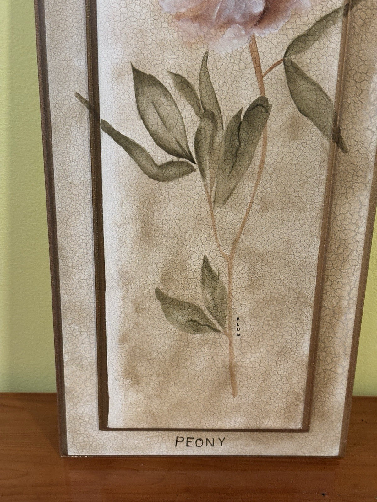 Flower Wall Art With A Gold Frame