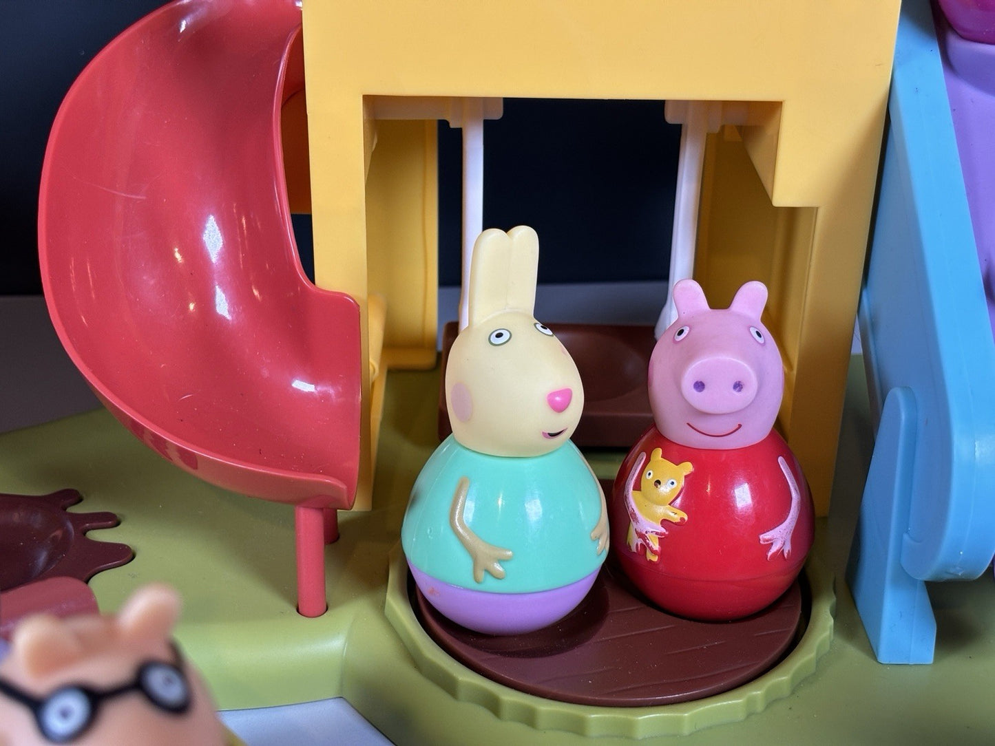 Peppa Pig Weebles Bundle. Car Playhouse Train Plane & 11x Weebles
