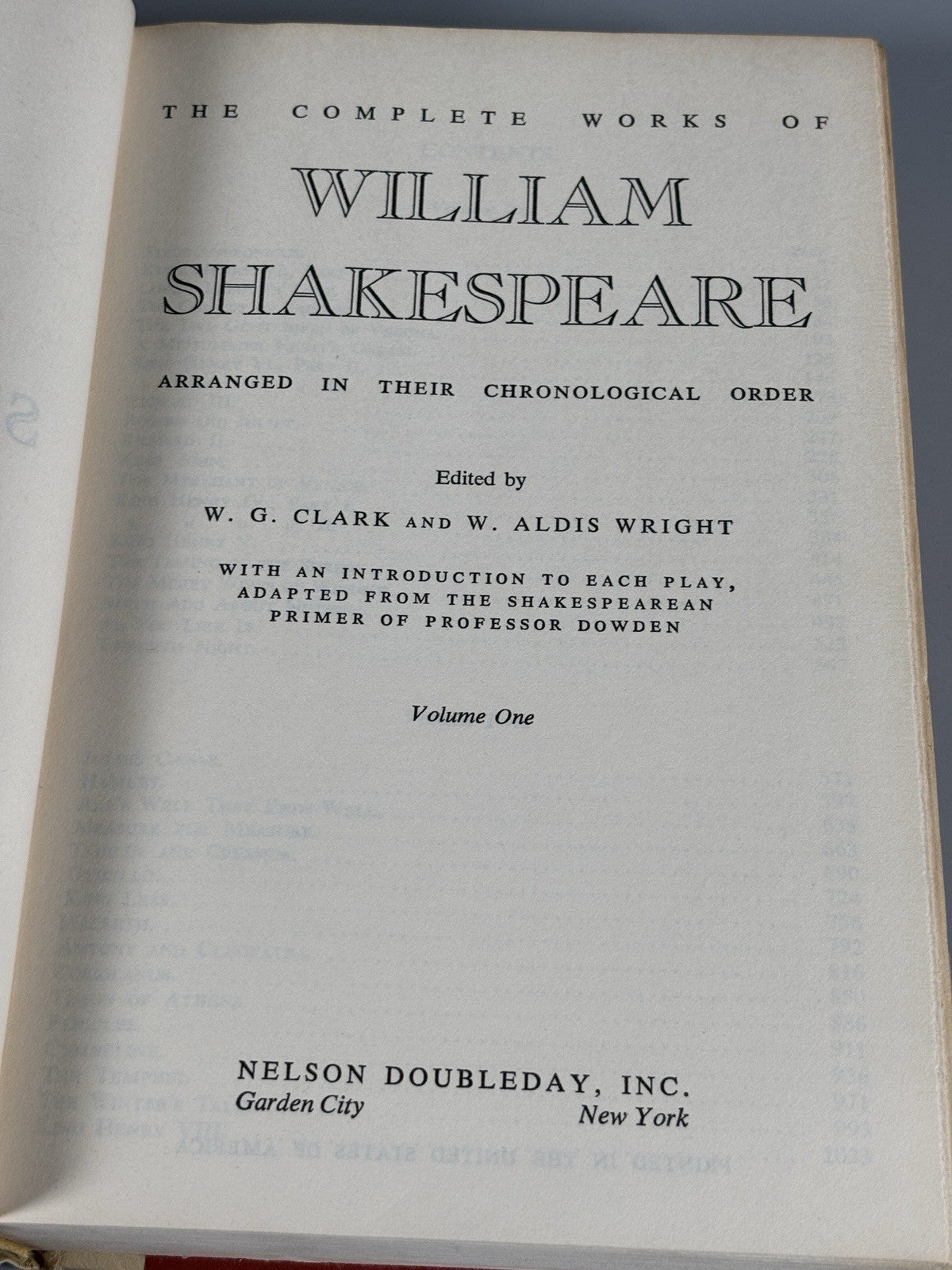 The Complete Works of William Shakespeare Volume 1 & 2 VINTAGE
