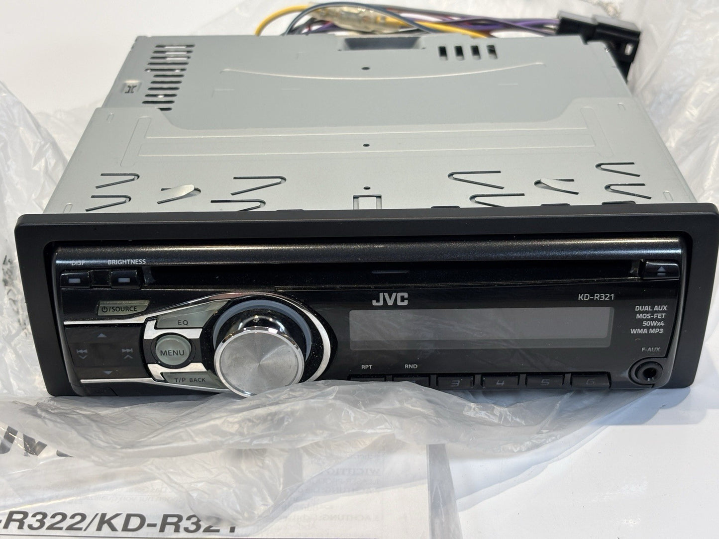 JVC KD-R321 Car Stereo Radio CD MP3 Player Receiver Head Unit AUX IN VGC+