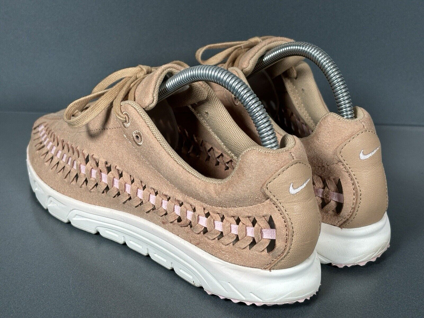 Nike Womens Mayfly Woven Suede 833802-200 Tan Peach Pink Uk 6.5