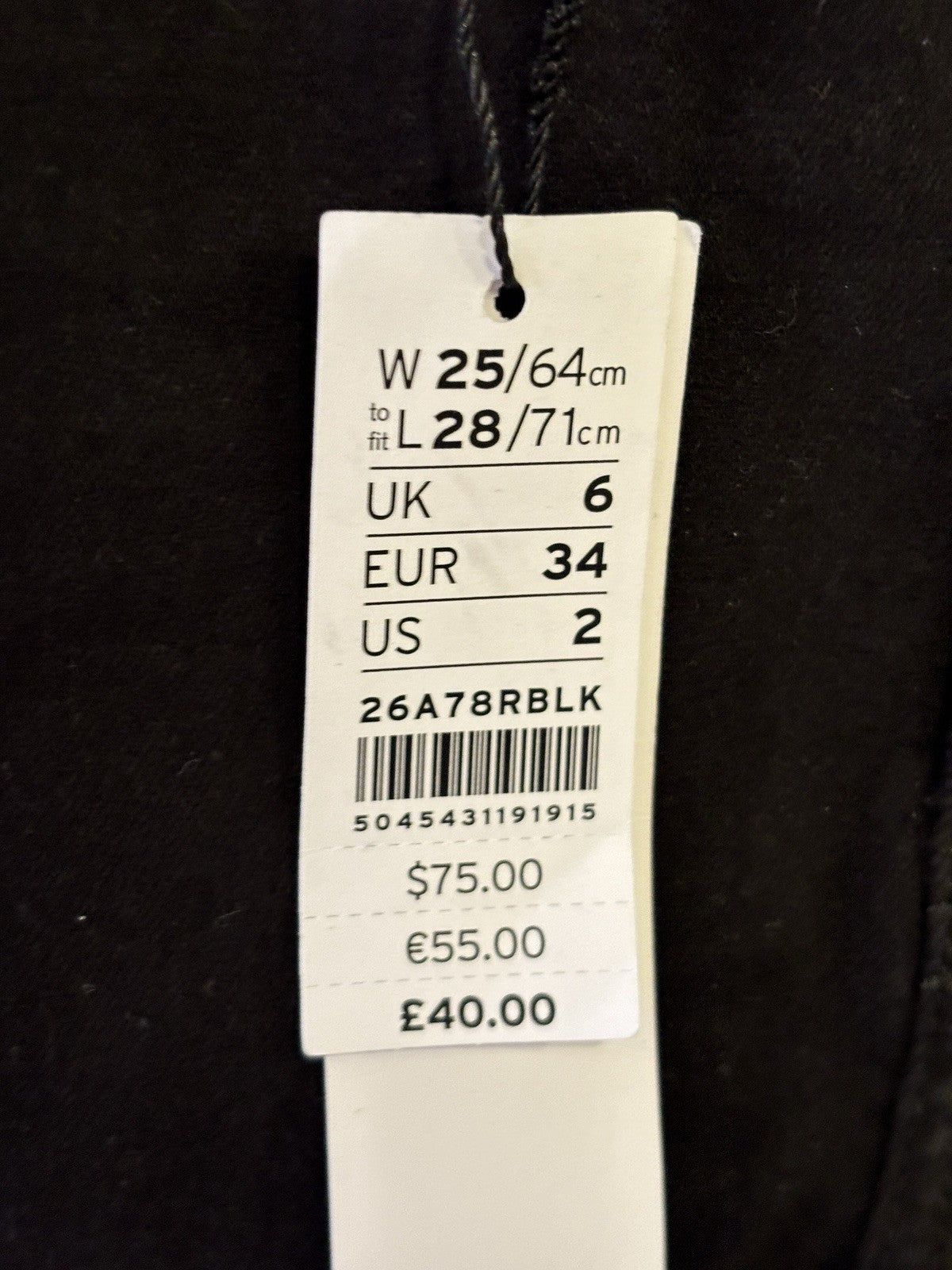 Topshop Petite Jamie Jeans W25 L28