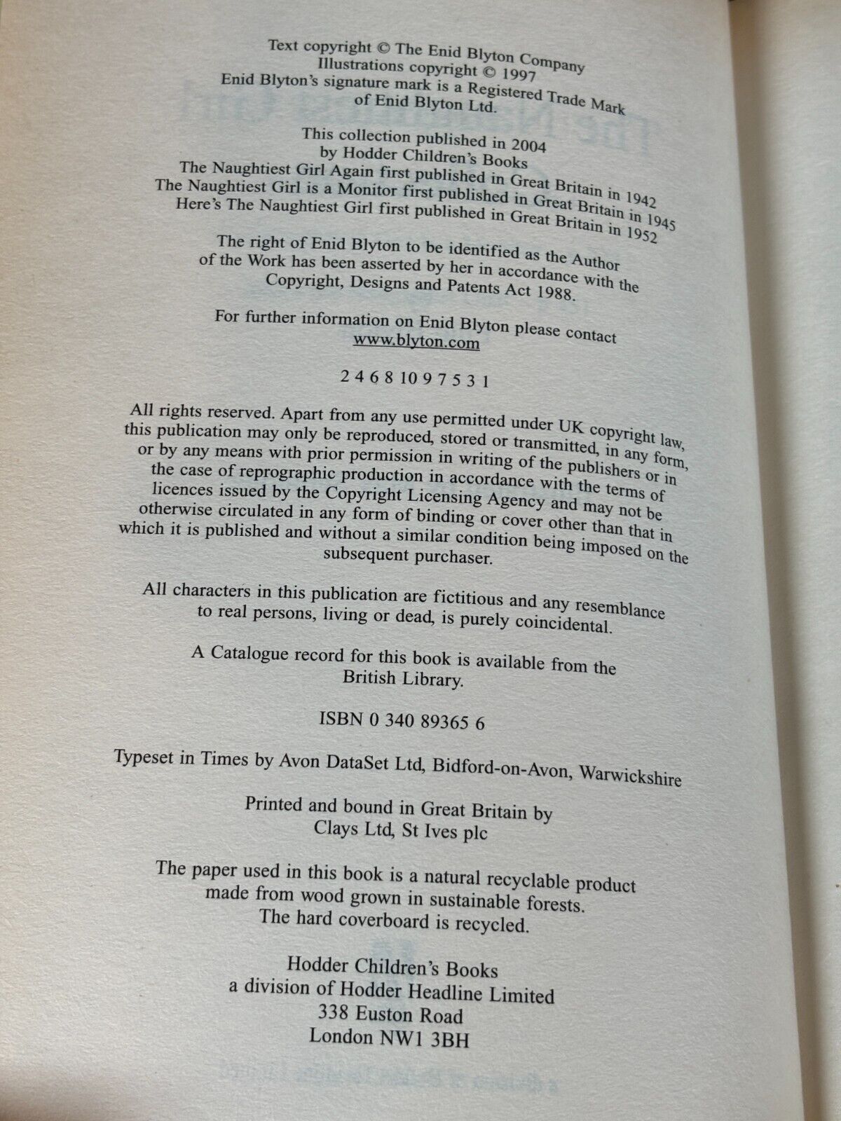 Blyton, Enid : The Naughtiest Girl Collection
