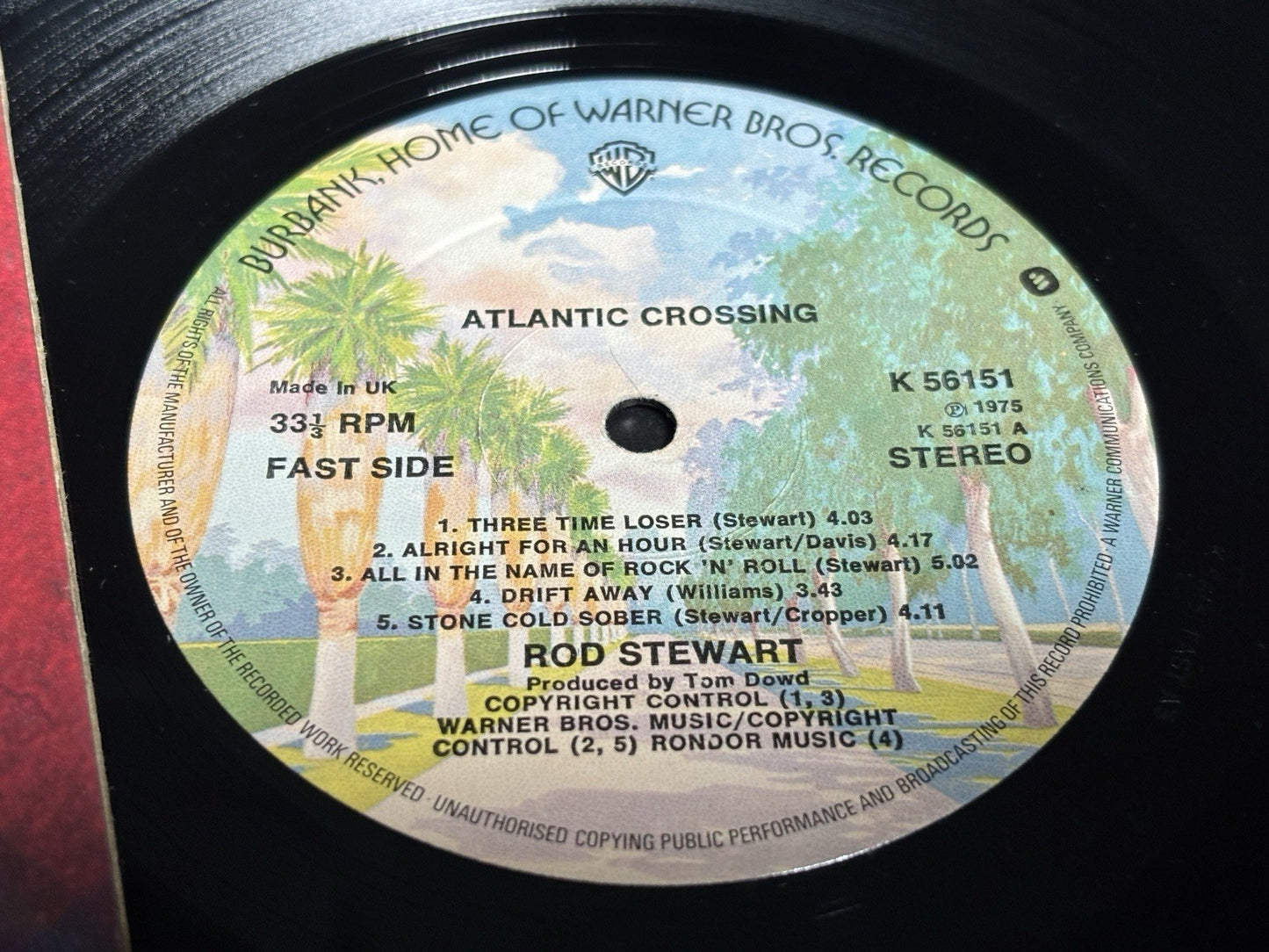 2× Rod Stewart LP Album's Atlantic Crossing & Smiler