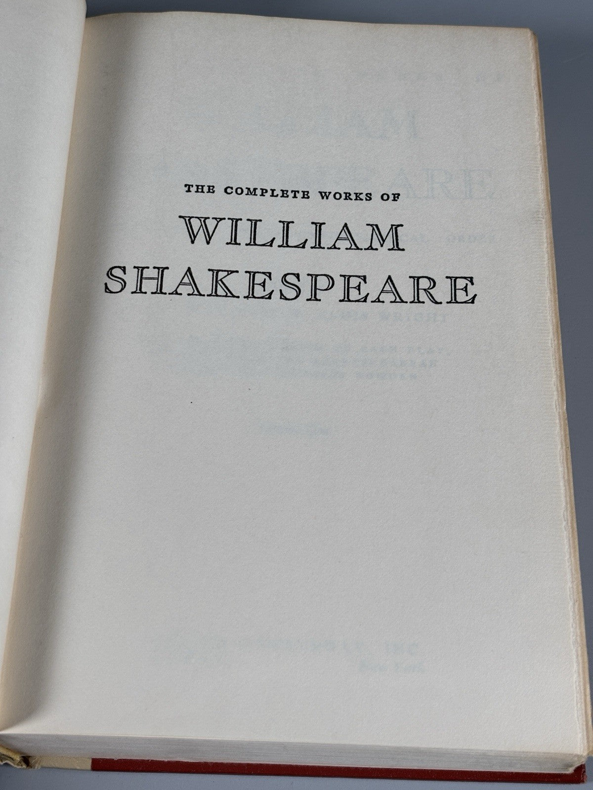 The Complete Works of William Shakespeare Volume 1 & 2 VINTAGE