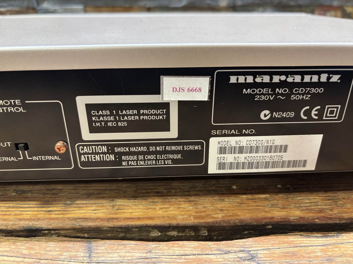 Marantz CD7300 CD Player – CD Text / Pitch Control – MP3 Playback – Working