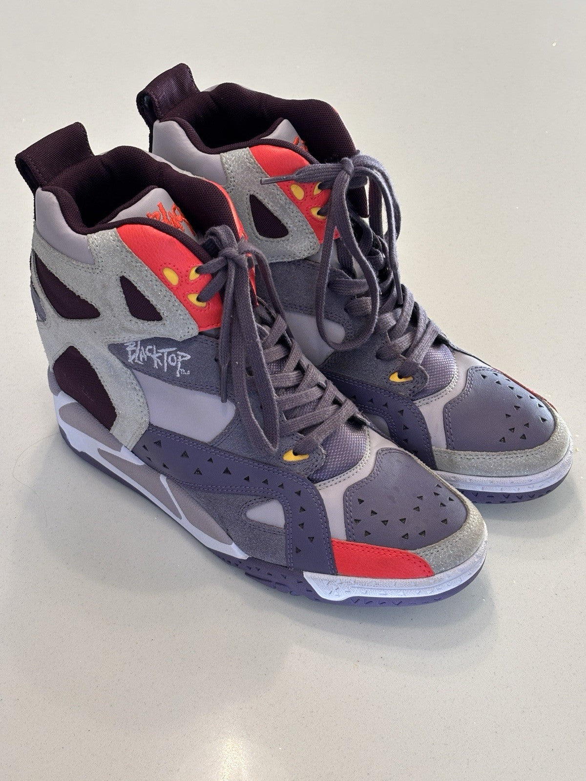 Rare Reebok Blacktop Wedges Hightop Hi Basketball Size UK 7.5 US 10 EUR 41