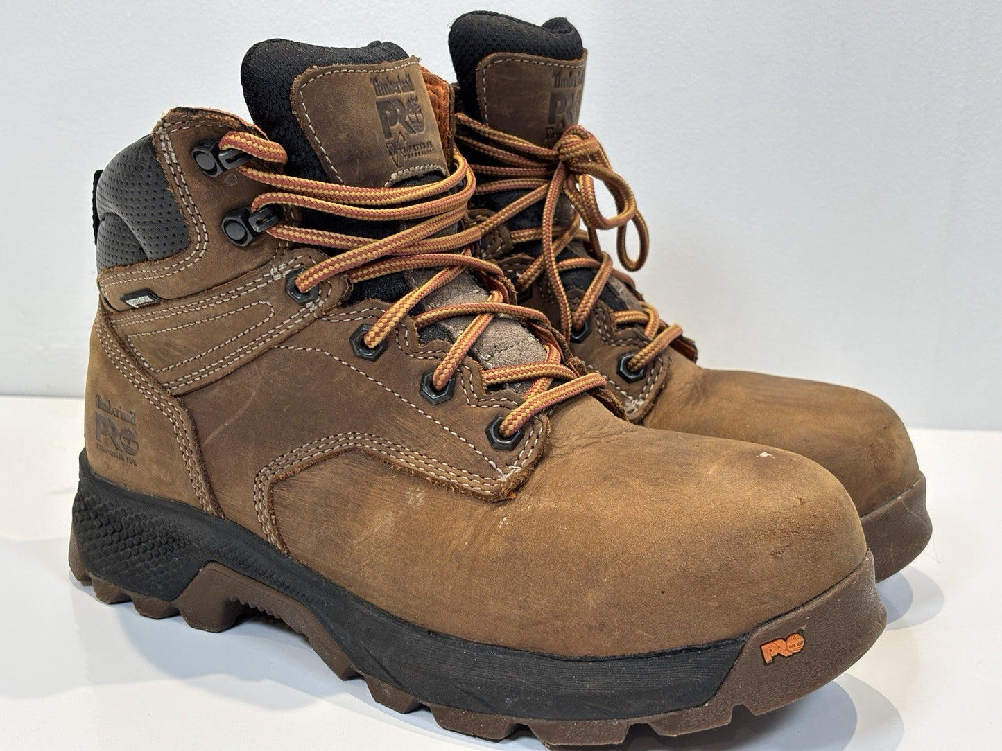 Timberland Men's Pro Iconic Safety Boot - Brown Size UK 6