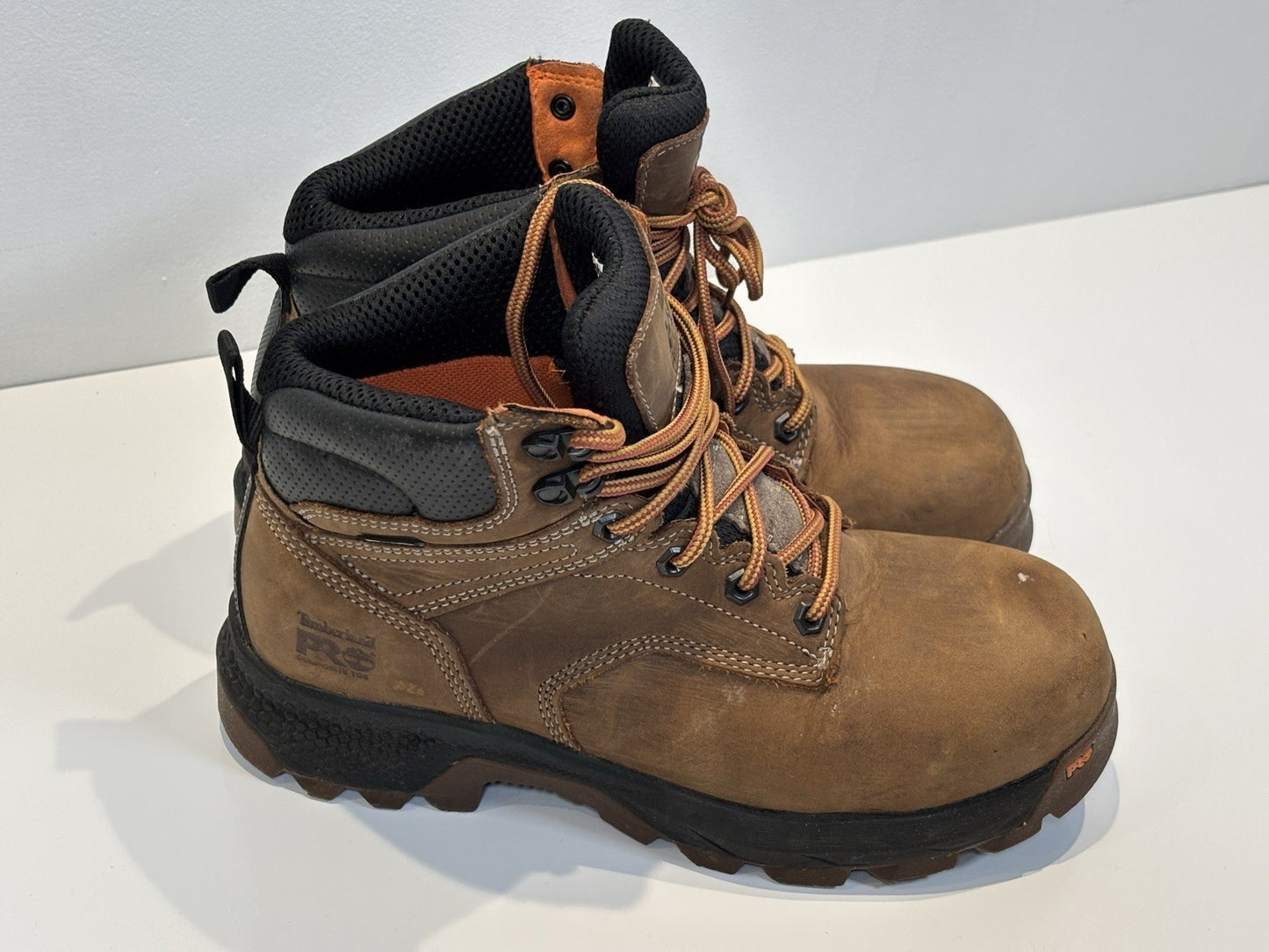 Timberland Men's Pro Iconic Safety Boot - Brown Size UK 6