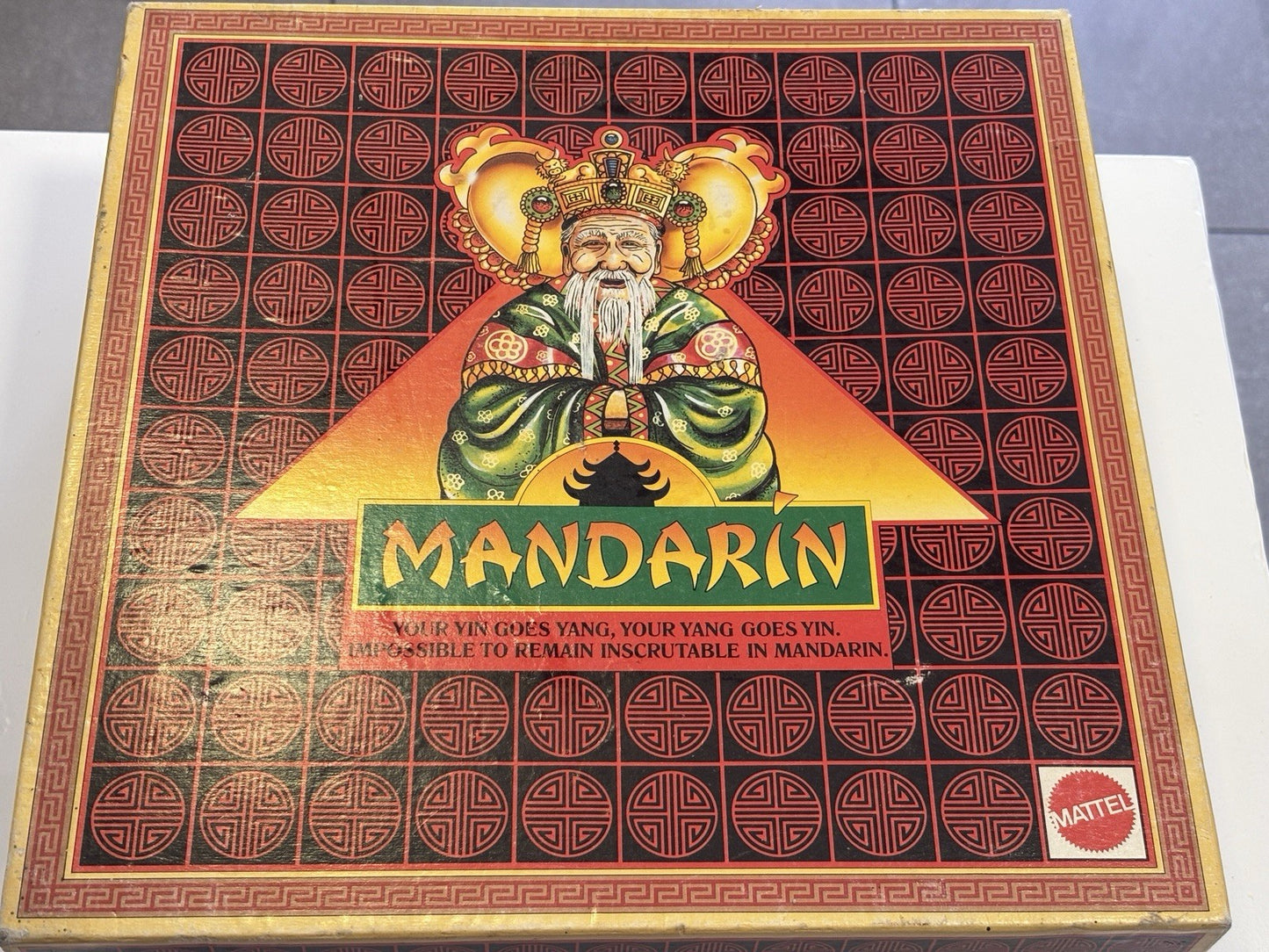 Mattel Mandarin Board Game 1990 Complete Used Once