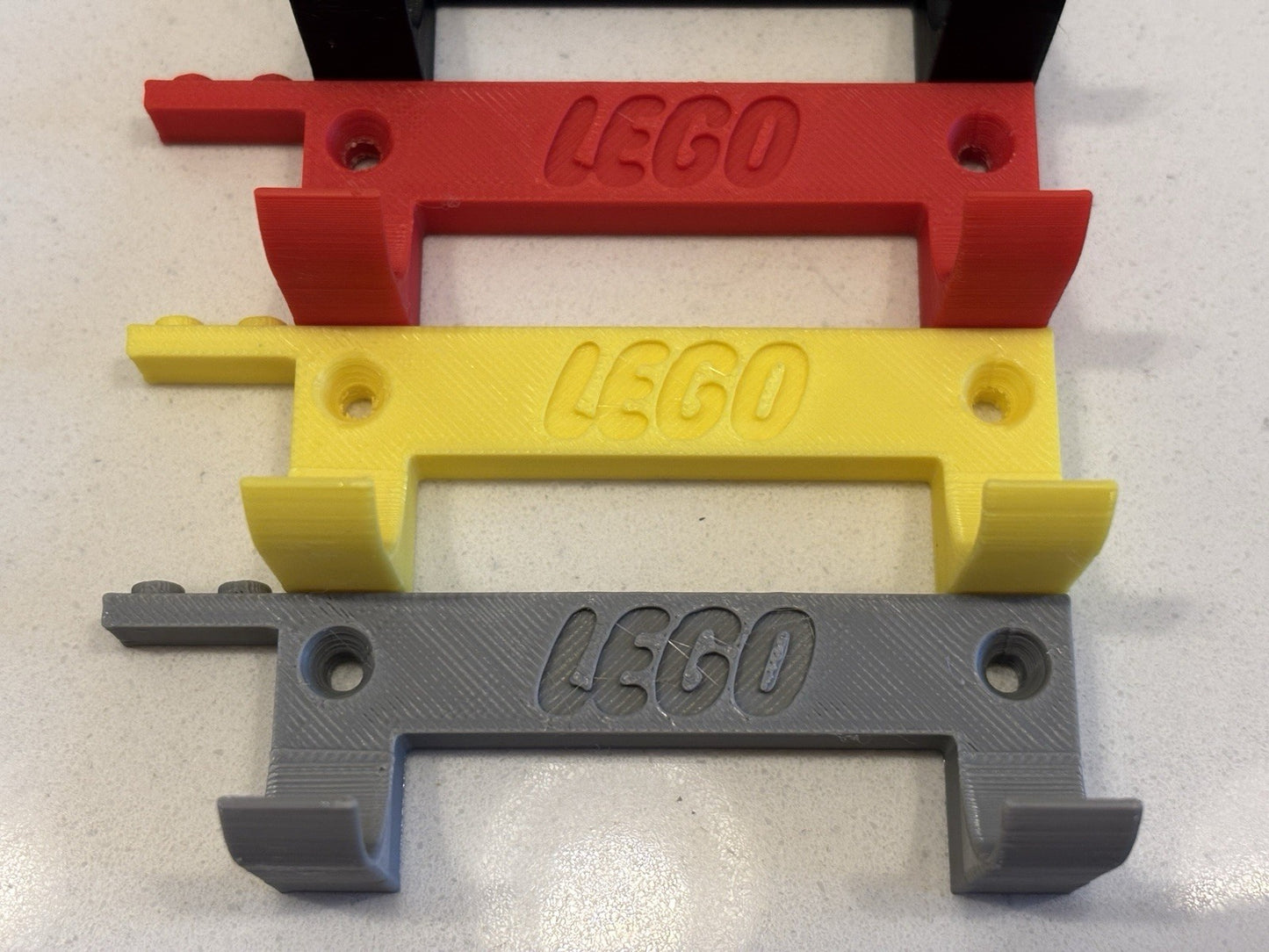 4x Lego Speed Champions & Mini Figure Wall Mount Display Bracket (Colour Options)