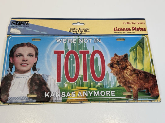Wizard of Oz Toto License Plate
