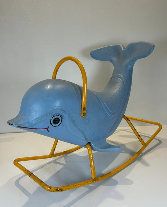 Vintage Raleigh Rocking Dolphin Toy Great Shop Display Prop 1970s