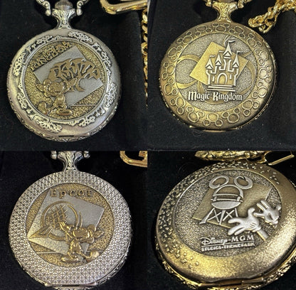 4x Disney Parks Pocket Watches. Vintage /3000