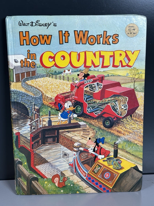 Walt Disney's How it Works in the Country Book 1982 Educational