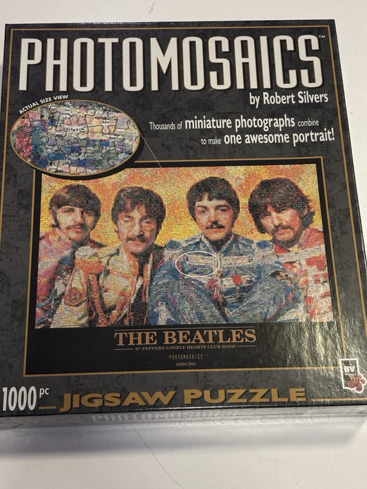 The Beatles, 1000 Pieces, Complete, Photomosaics, Jigsaw Puzzle. Sealed