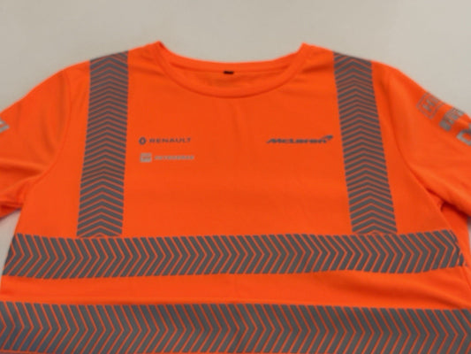McLaren Formula 1 2019 Hi Viz Team Tee Pit Crew Size Medium