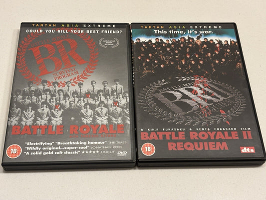 Battle Royale 1 And 2 DVD Classic Japanese Action Films Beat Takeshi Kitano