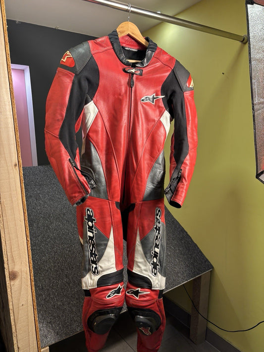 Alpinestars One Piece Leather Suit Size 42 (EUR 52)