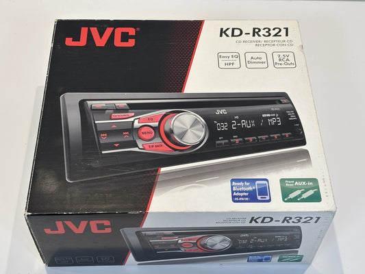 JVC KD-R321 Car Stereo Radio CD MP3 Player Receiver Head Unit AUX IN VGC+