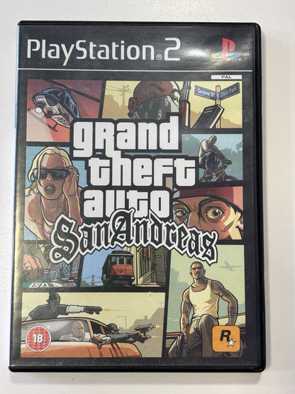 Grand Theft Auto: San Andreas PlayStation 2 With Map Poster Great Condition